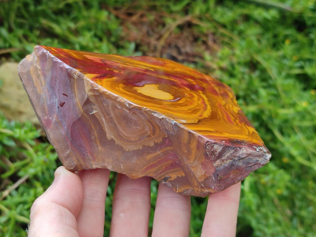 Polished On One Side Nguni Jasper Slabs x 3 From Northern Cape, South Africa