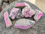 Natural Salrose Cobaltion Dolomite with Malachite Specimens x 6 From Kakanda, Congo - Toprock Gemstones and Minerals 