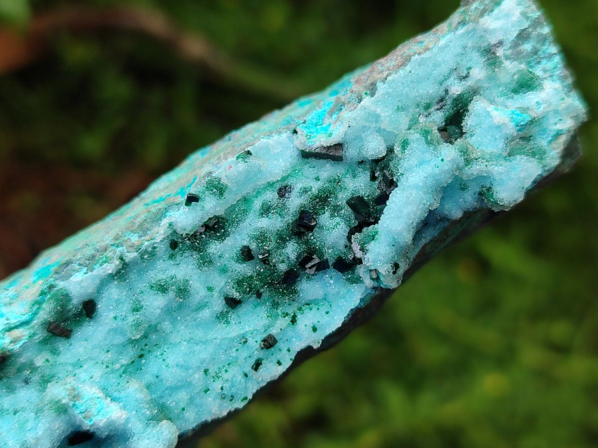 Natural Drusy Coated Chrysocolla On Dolomite Specimens x 3 From Lupoto Mine, Congo - Toprock Gemstones and Minerals 