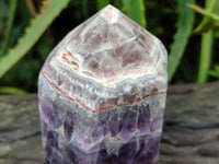 Polished Chevron Amethyst Crystals x 2 From Madagascar
