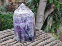 Polished Chevron Amethyst Crystals x 2 From Madagascar