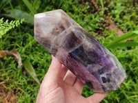 Polished Chevron Amethyst Crystals x 2 From Madagascar
