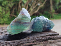 Natural Watermelon Fluorite Cobbed Specimens x 24 From Uis, Namibia