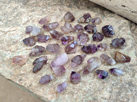 Natural Window Amethyst Crystals x 70 From Chiredzi, Zimbabwe