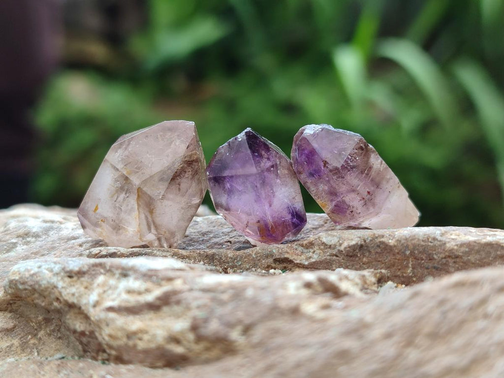 Natural Window Amethyst Crystals x 70 From Chiredzi, Zimbabwe