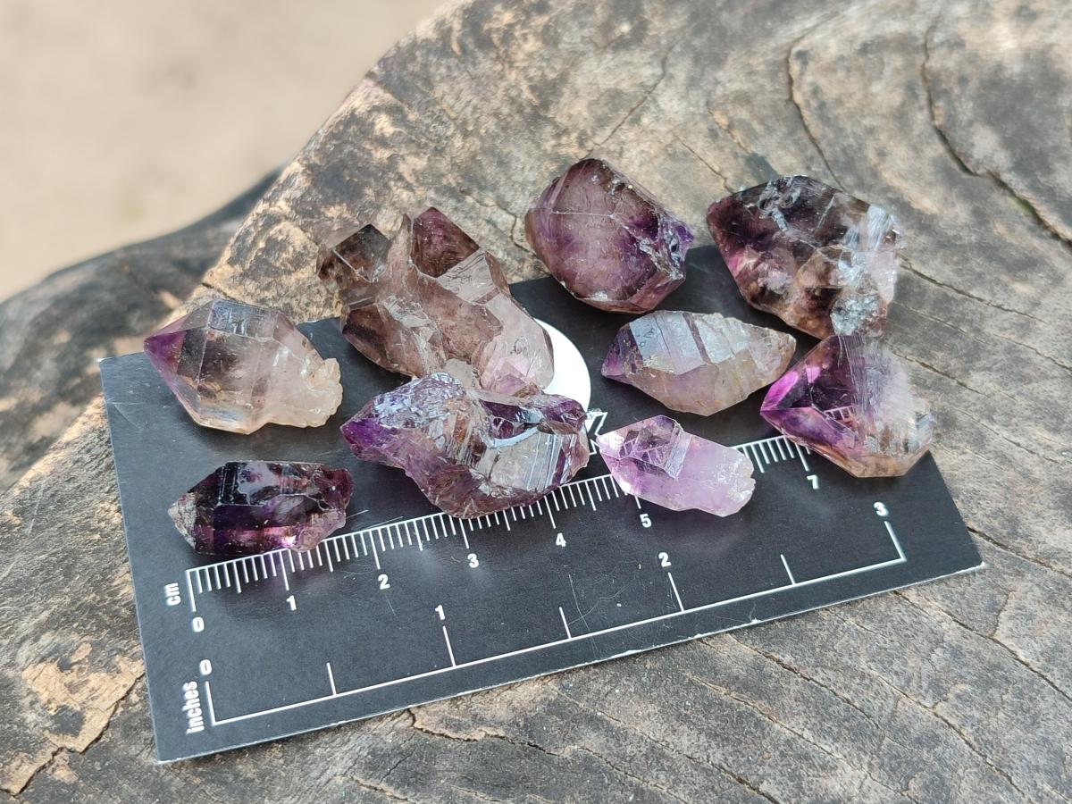 Natural Window Amethyst Crystals x 70 From Chiredzi, Zimbabwe