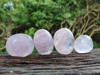 Polished Gemmy Rose Quartz Galets x 20 From Madagascar