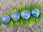 Polished Lazulite Hearts x 35 From Madagascar