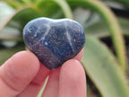 Polished Lazulite Hearts x 35 From Madagascar