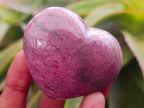 Polished Rhodonite Hearts x 3 From Ambindavato, Madagascar