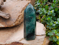 Polished Fuchsite Quartz Crystals x 2 From Andakatany, Madagascar
