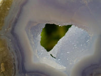 Polished On One Side Blue Lace Agate Geodes x 12 From Nsanje, Malawi