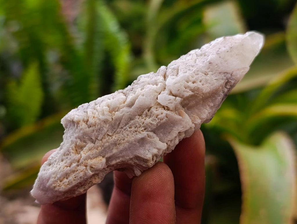 Natural Drusy Quartz Coated Spearhead Calcite Specimens x 35 From Albert's Mountain, Lesotho