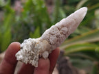 Natural Drusy Quartz Coated Spearhead Calcite Specimens x 35 From Albert's Mountain, Lesotho