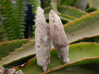 Natural Drusy Quartz Coated Spearhead Calcite Specimens x 35 From Albert's Mountain, Lesotho