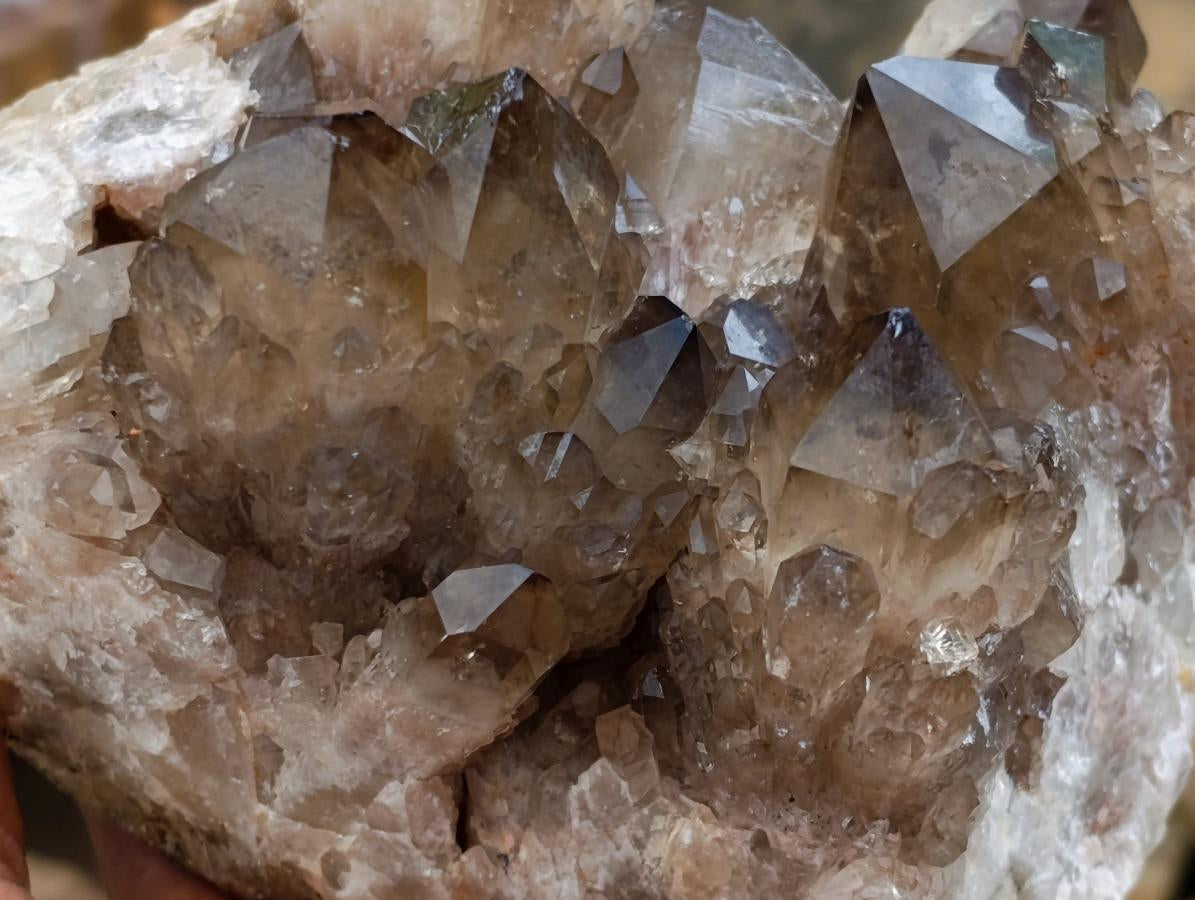 Natural Large Cascading Smokey Citrine Quartz Cluster x 1 From Luena, Congo