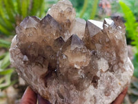 Natural Large Cascading Smokey Citrine Quartz Cluster x 1 From Luena, Congo