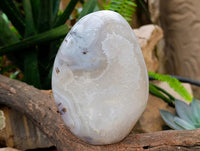 Polished Banded Agate Standing Free Form x 1 From Madagascar