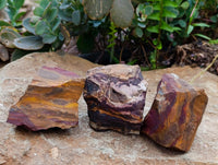 Natural Nguni Jasper Cobbed Specimens x 12 From Northern Cape, South Africa