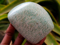 Polished Amazonite Palm Stones x 6 From Zimbabwe
