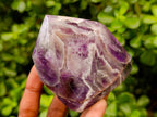 Polished Chevron Amethyst Crystals x 3 From Zambia
