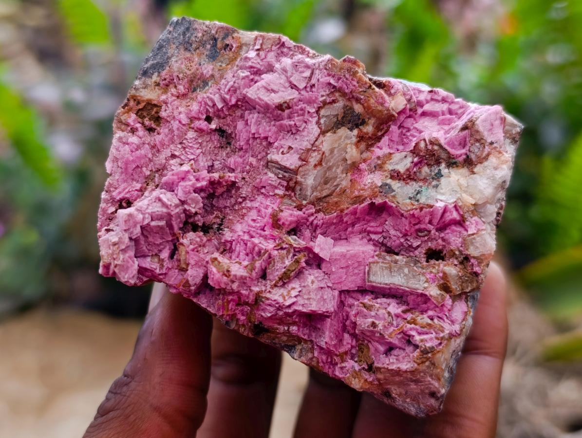 Natural Salrose Specimens x 6 From Kakanda Congo - Toprock Gemstones and Minerals 