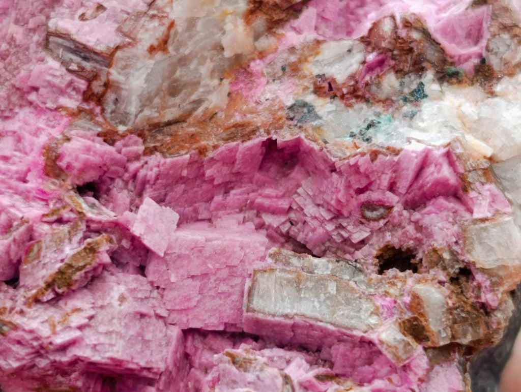 Natural Salrose Specimens x 6 From Kakanda Congo - Toprock Gemstones and Minerals 