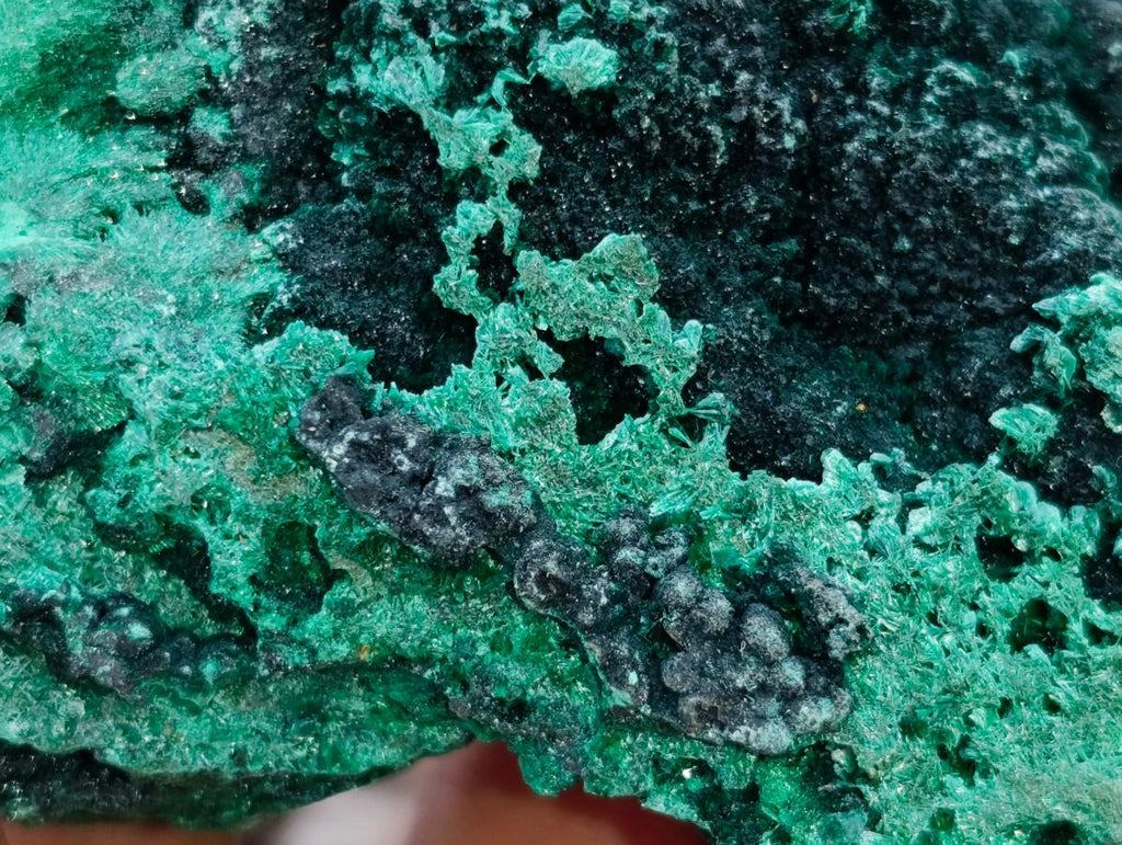 Natural Silky Malachite Specimens x 4 From Kasompe, Congo - Toprock Gemstones and Minerals 