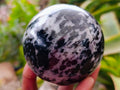 Polished Gabbro 'Merlinite' Spheres x 2 From Madagascar - Toprock Gemstones and Minerals 