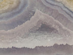 Polished On One Side Blue Lace Agate Geodes x 6 From Nsanje, Malawi - Toprock Gemstones and Minerals 