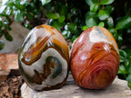Polished Polychrome Jasper Standing Free Forms x 6 From NW Coast, Madagascar - Toprock Gemstones and Minerals 