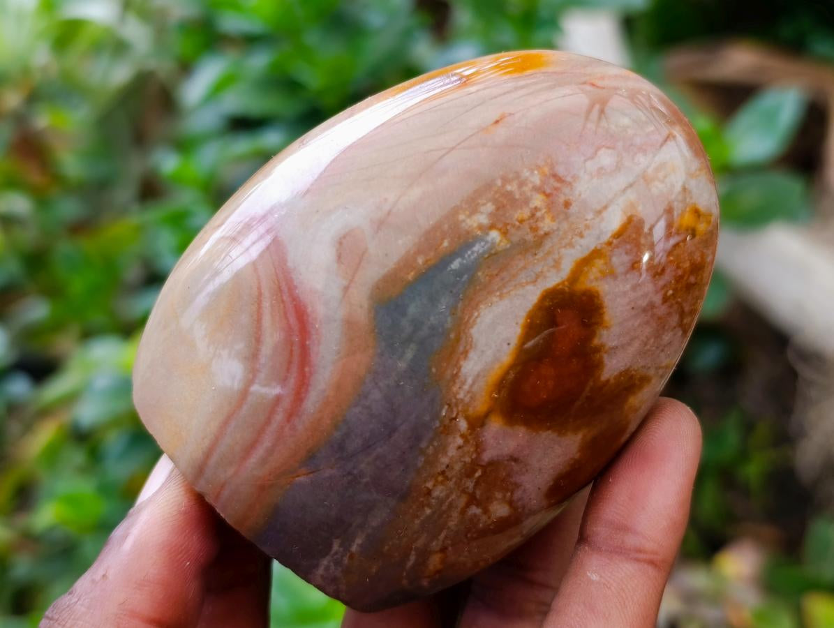 Polished Polychrome Jasper Standing Free Forms x 6 From NW Coast, Madagascar - Toprock Gemstones and Minerals 
