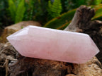 Polished Double Terminated Rose Quartz Crystals x 6 From Madagascar - Toprock Gemstones and Minerals 