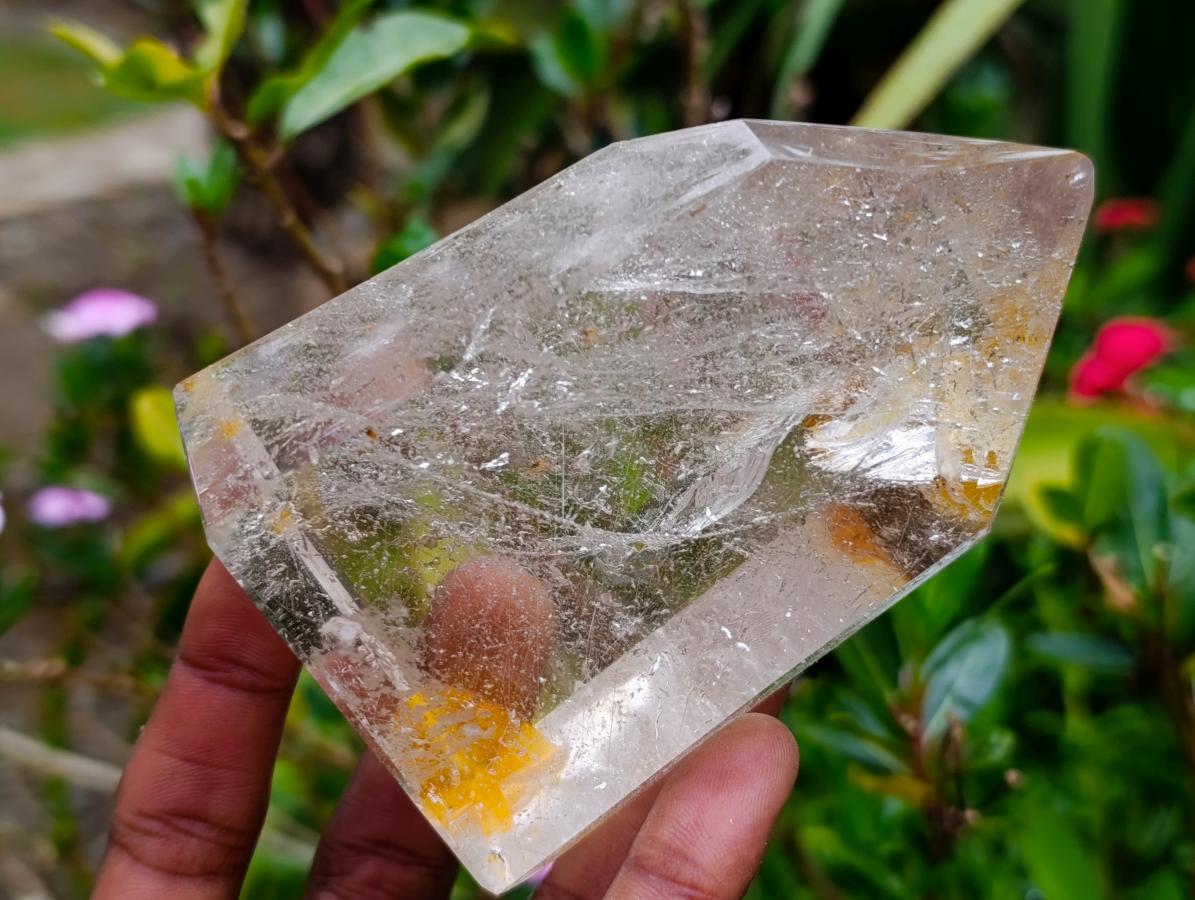 Polished Clear Quartz Crystals x 3 From Madagascar