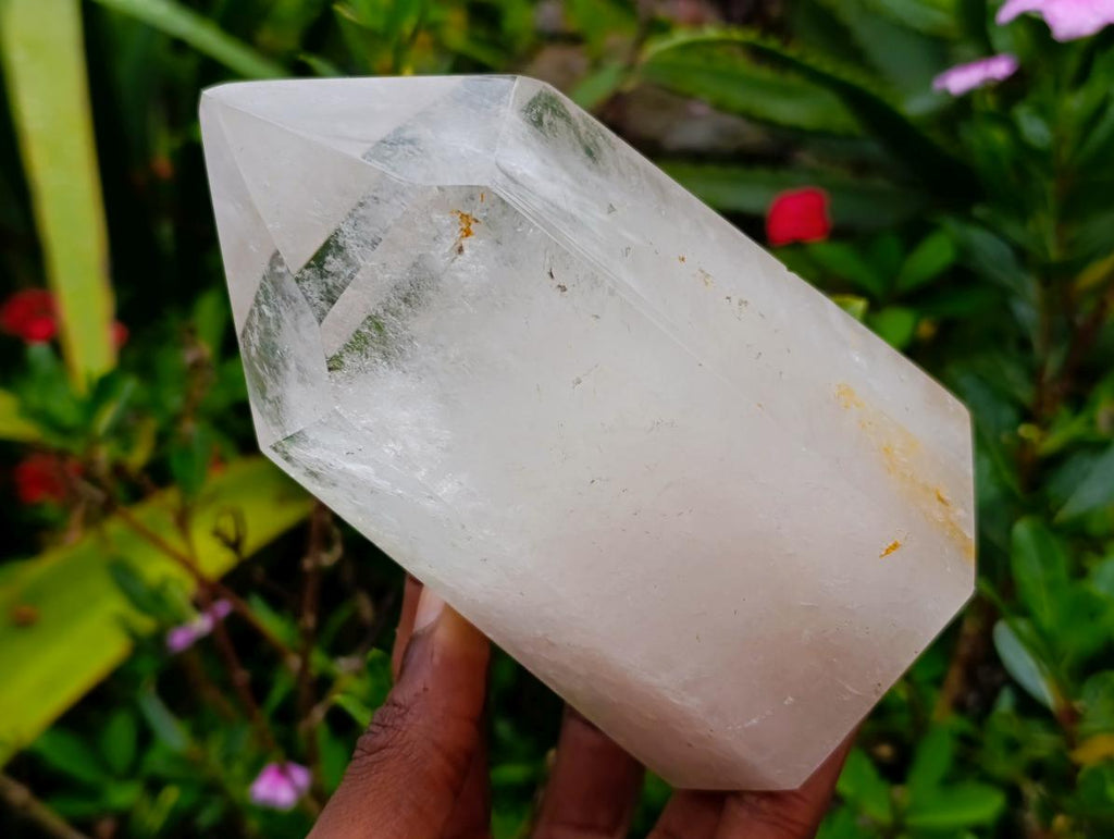 Polished Clear Quartz Crystals x 3 From Madagascar