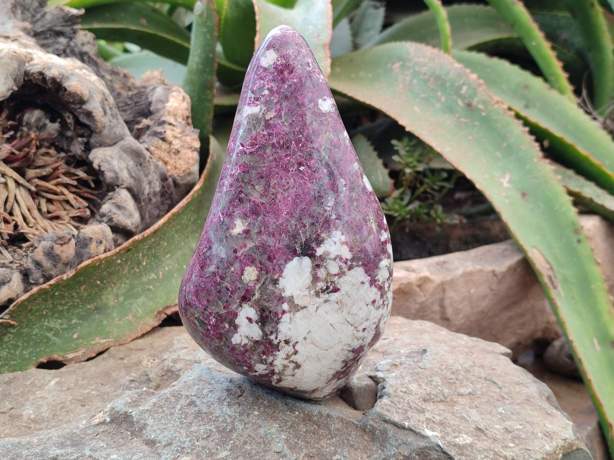 Polished Rubellite Pink Tourmaline Standing Free Form x 1 From Ambatondrazaka, Madagascar