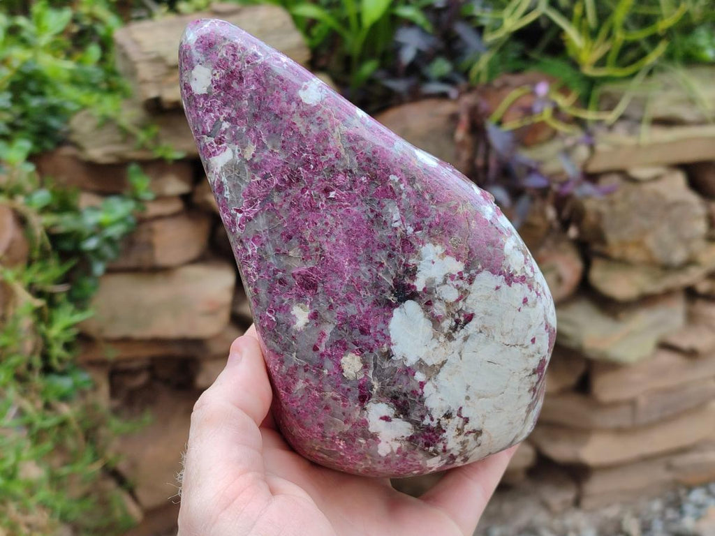 Polished Rubellite Pink Tourmaline Standing Free Form x 1 From Ambatondrazaka, Madagascar
