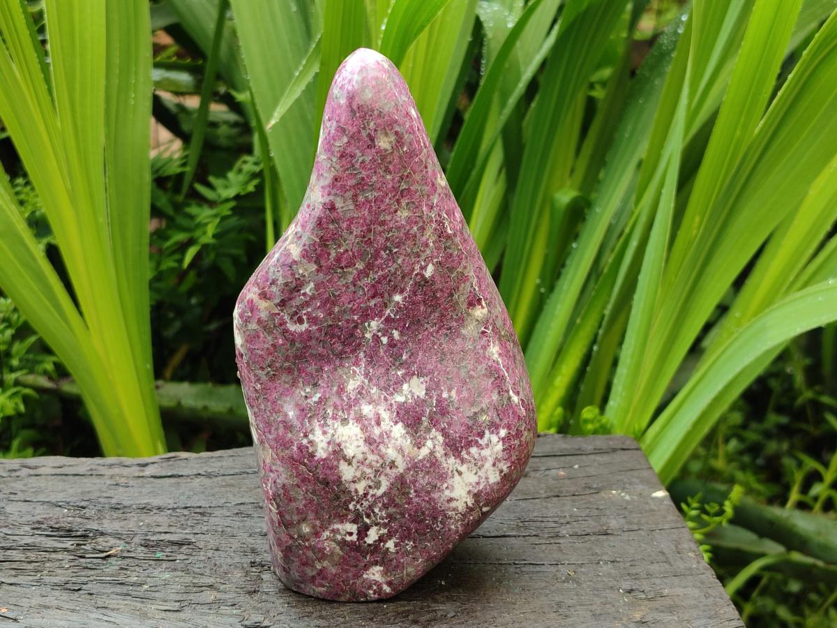 Polished Rubellite Pink Tourmaline Standing Free Form x 1 From Ambatondrazaka, Madagascar