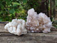 Natural Mixed Spirit Quartz Clusters x 2 From Boekenhouthoek, South Africa