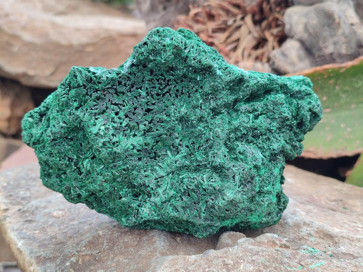 Natural Silky Malachite Specimens x 3 From Kasompe, Congo - Toprock Gemstones and Minerals 