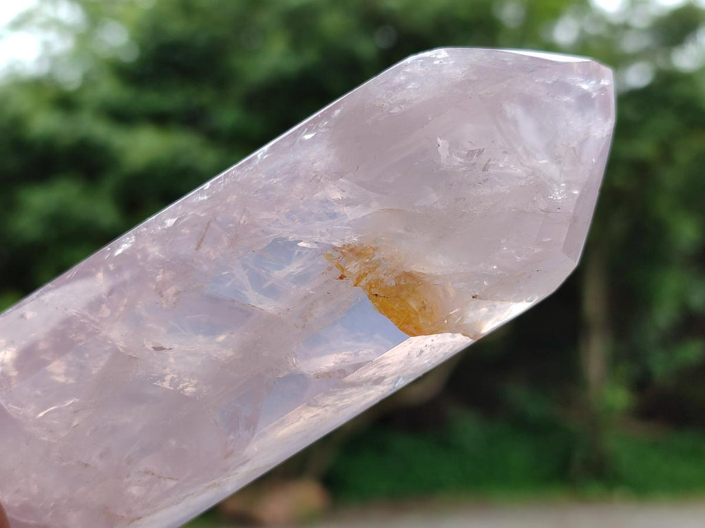 Polished Double Terminated Rose Quartz Crystals x 6 From Madagascar