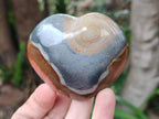 Polished Polychrome Jasper Hearts x 6 From NW Coast, Madagascar