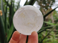 Polished Clear Quartz Crystal Balls x 4 From Madagascar