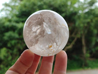 Polished Clear Quartz Crystal Balls x 4 From Madagascar