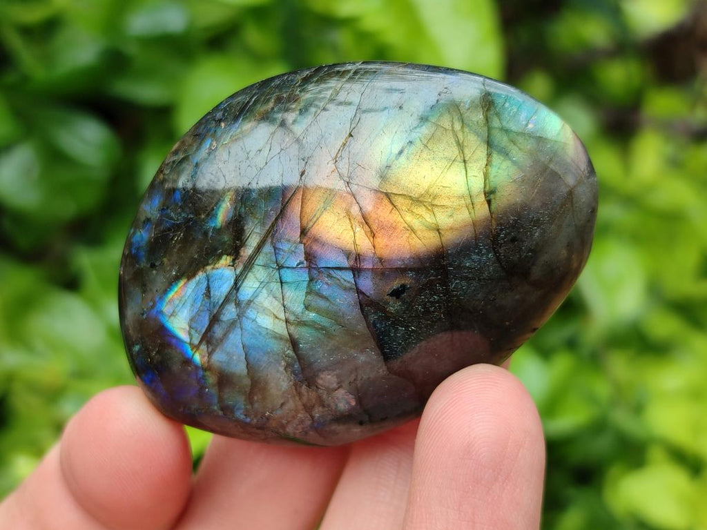 Polished Labradorite Galets x 12 From Tulear, Madagascar - Toprock Gemstones and Minerals 