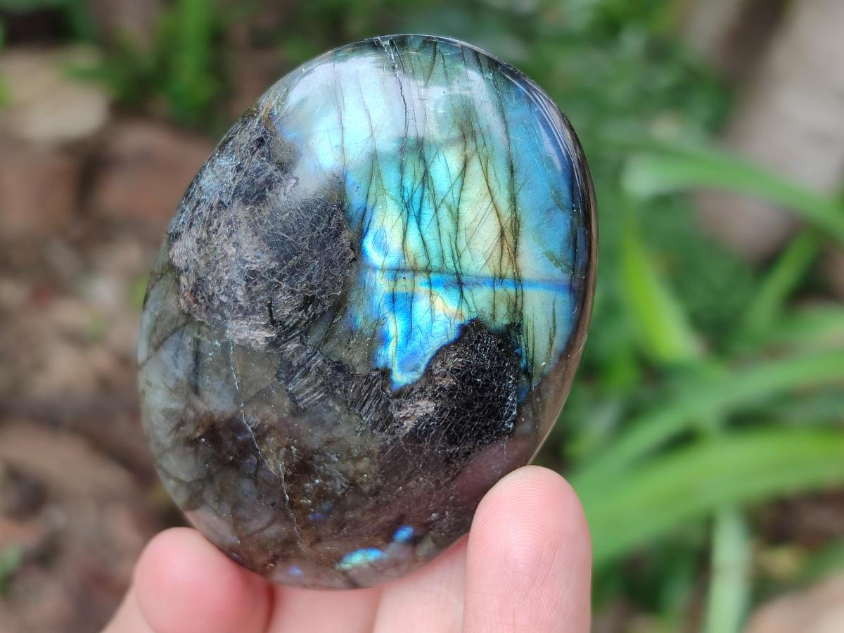 Polished Labradorite Galets x 12 From Tulear, Madagascar - Toprock Gemstones and Minerals 