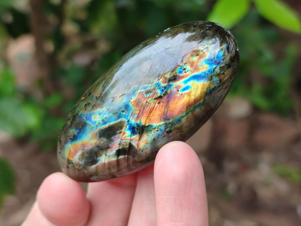 Polished Labradorite Galets x 12 From Tulear, Madagascar - Toprock Gemstones and Minerals 