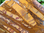 Polished On One Side Nguni Jasper Slices x 3 From Northern Cape, South Africa