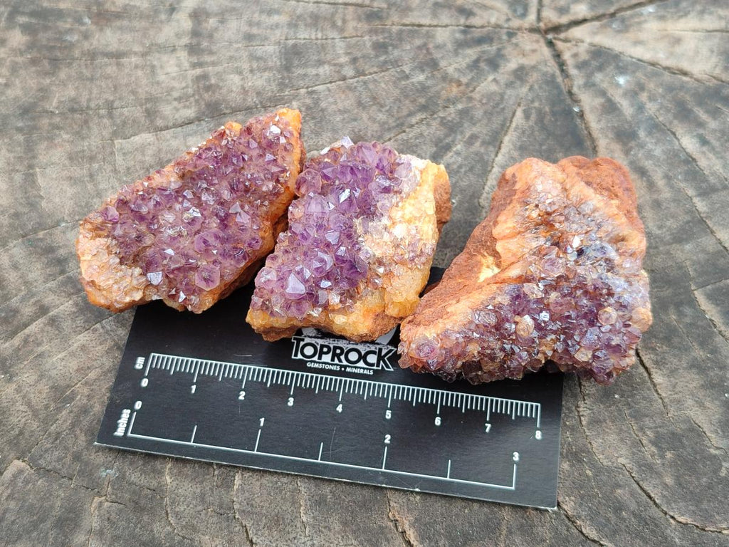 Natural Amethystos Amethyst Clusters x 35 From Kwaggafontein, South Africa