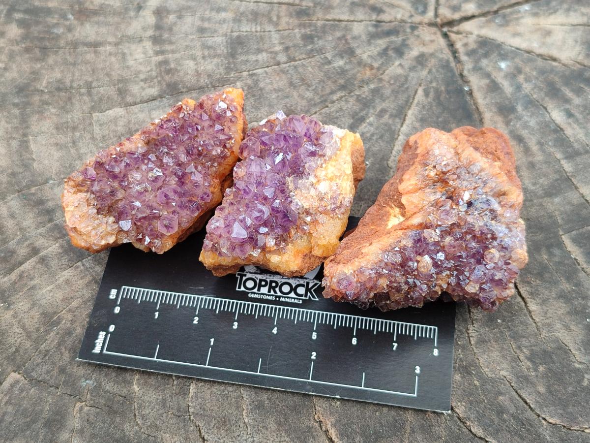 Natural Amethystos Amethyst Clusters x 35 From Kwaggafontein, South Africa